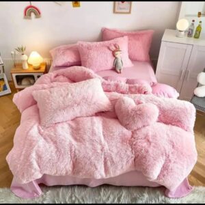 روتختی خز تدی صورتی پاستیلی
