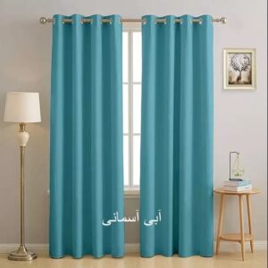 پرده مخمل کالیفرنیا آبی آسمانی