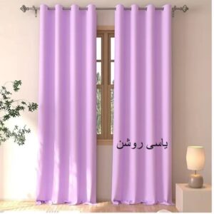 پرده مخمل کالیفرنیا یاسی روشن