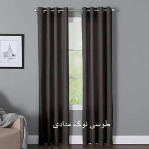 پرده مخمل کالیفرنیا طوسی نوک مدادی
