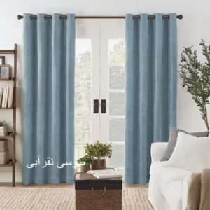 پرده مخمل کالیفرنیا نقره آبی